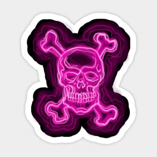 Neon skull! Sticker